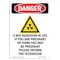 Signmission Safety Sign, OSHA Danger, 14" Height, Aluminum, X-Ray In Use If You, Portrait OS-DS-A-1014-V-2518 - alternate 1